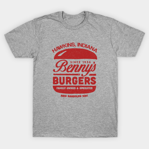 benny's burgers stranger things shirt